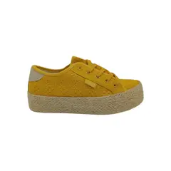 PAND G - Zapatilla Amarilla Lona Mujer