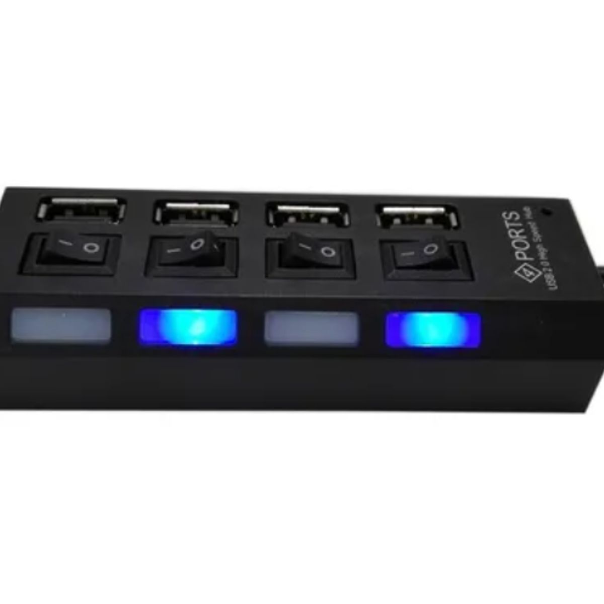 GENERICO - Hub 4 puertos multi usb 2.0 indicador luz