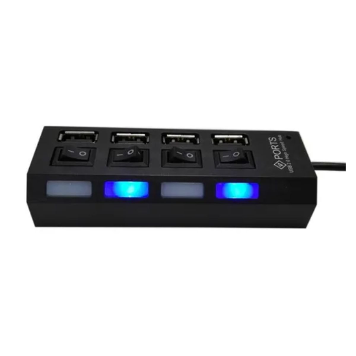 GENERICO - Hub 4 puertos multi usb 2.0 indicador luz