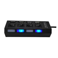 GENERICO - Hub 4 puertos multi usb 2.0 indicador luz