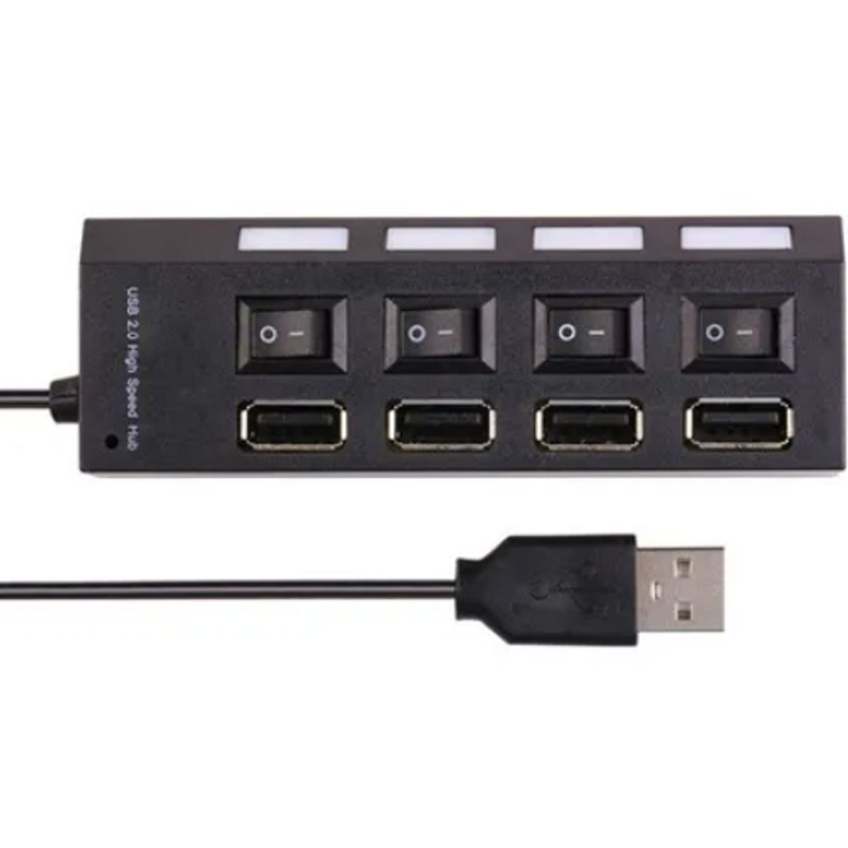 GENERICO - Hub 4 puertos multi usb 2.0 indicador luz