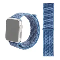 MACERATTA - Correa Para Apple Watch 42 Y 44mm, Con Velcro. Celeste
