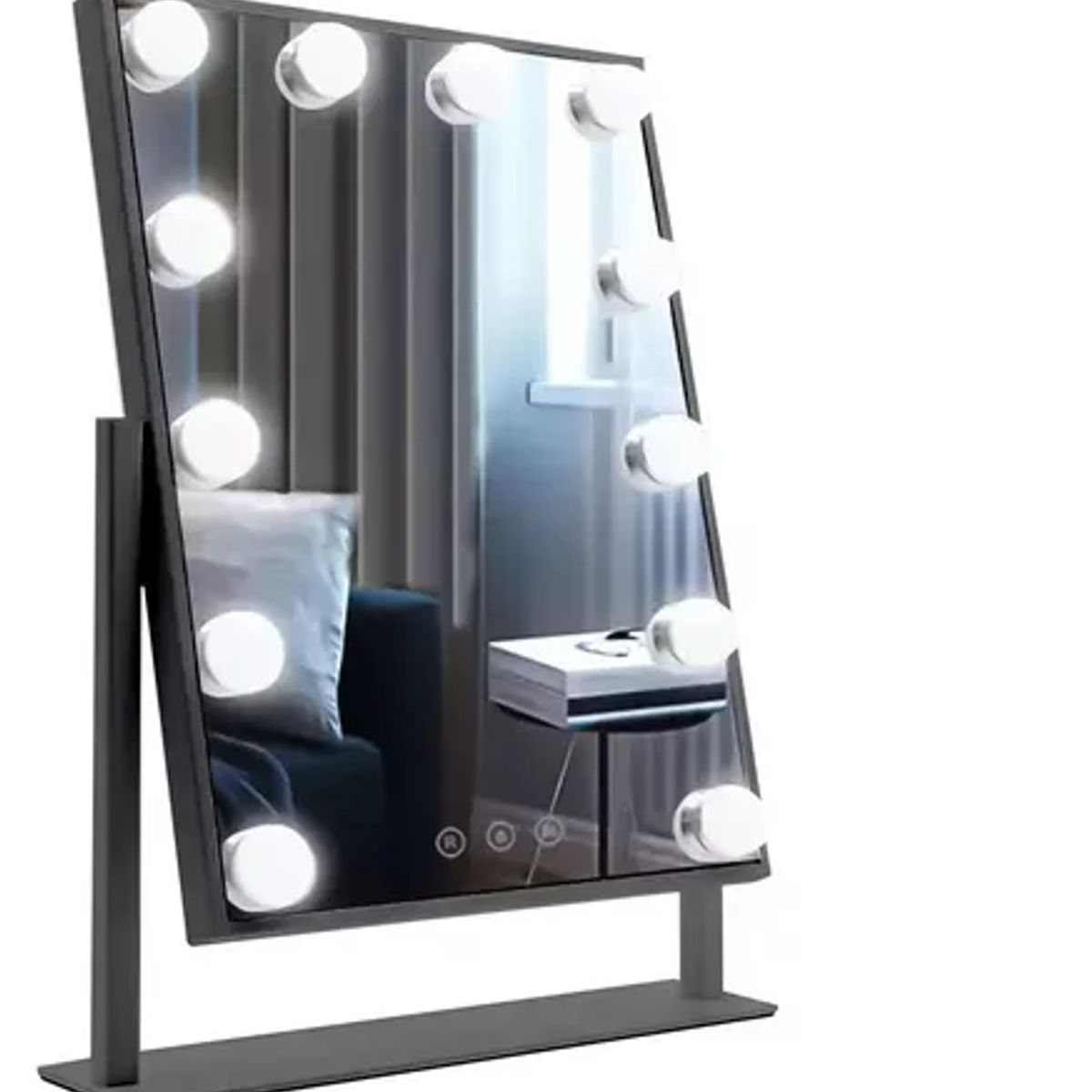 GENERICO - Espejo Maquillaje Tocador Profesional Led 12 Luces Usb 360°