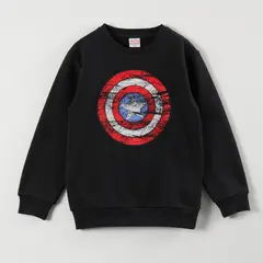 MARVEL - Poleron Niño Avengers Escudo Negro