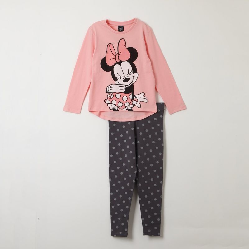 DISNEY - Conjunto Niña Minnie Coquette Rosado Disney