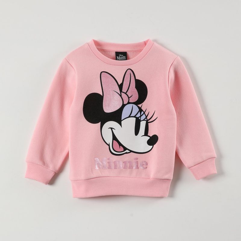 DISNEY - Poleron Niña Minnie Classics Rosado Disney