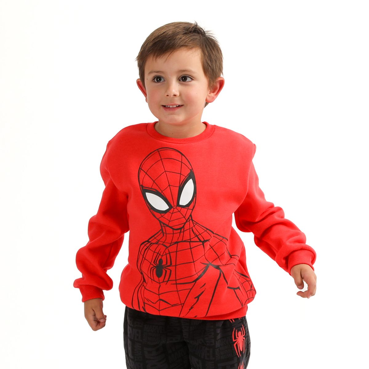 MARVEL - Poleron Niño Spiderman Musculos Rojo Marvel