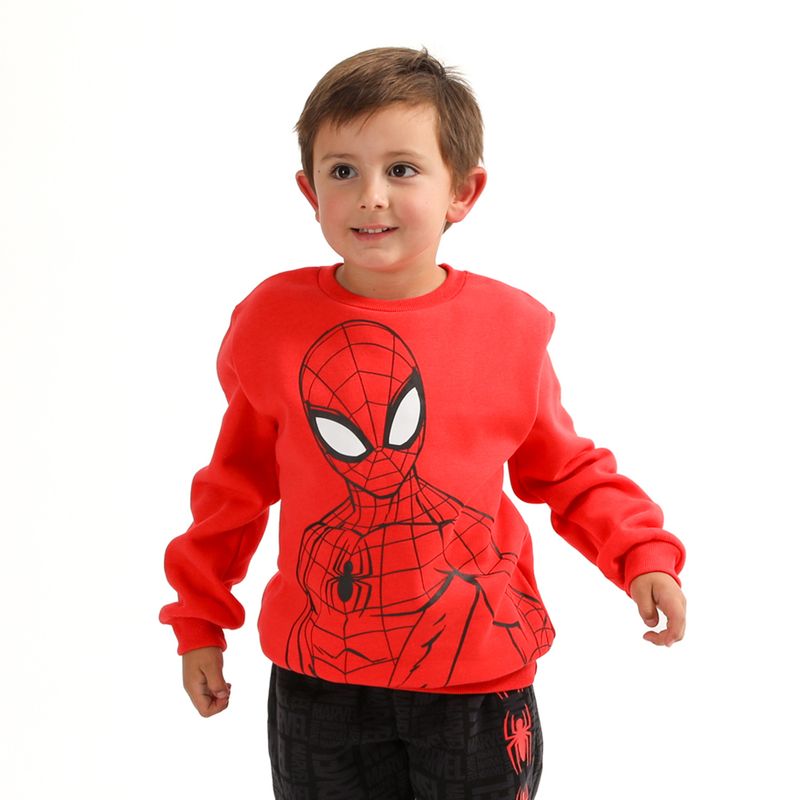 MARVEL - Poleron Niño Spiderman Musculos Rojo Marvel.