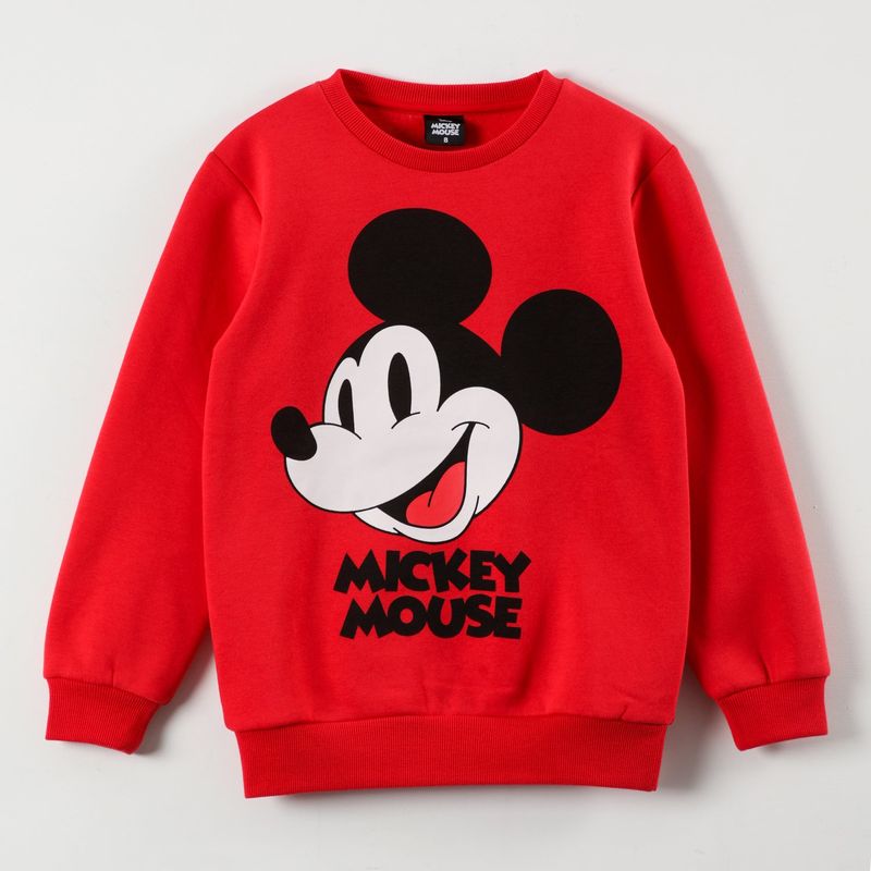 DISNEY - Poleron Niño Mickey Happy Rojo Disney