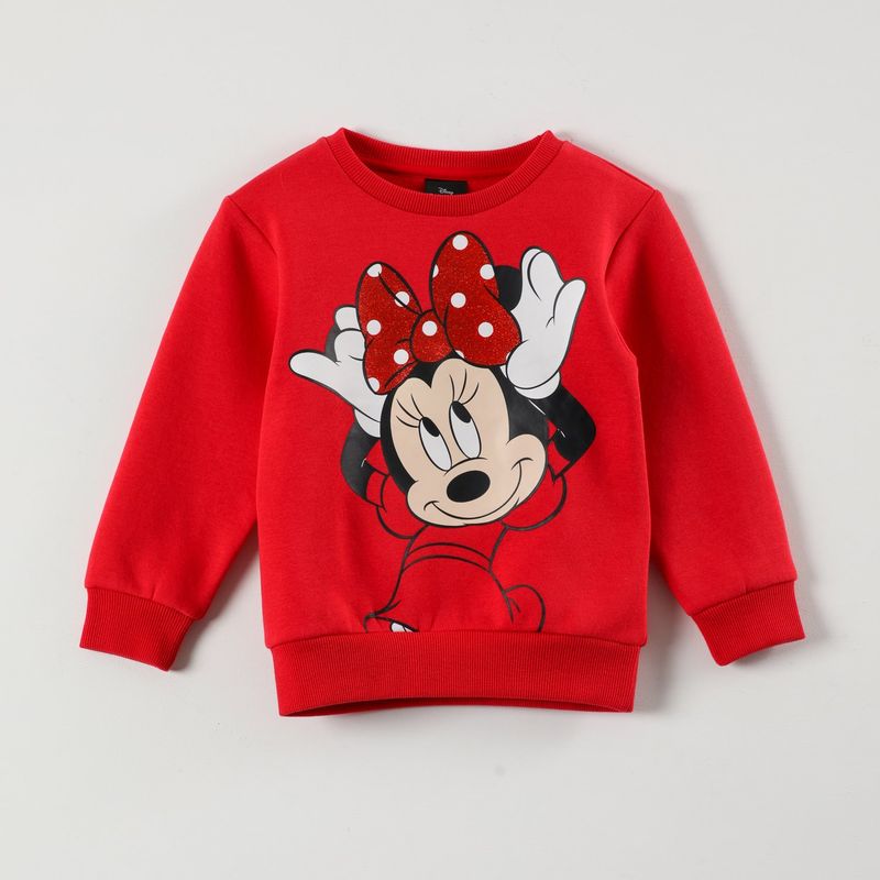 DISNEY - Poleron Niña Minnie Moño Rojo Disney