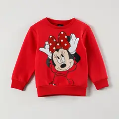 DISNEY - Poleron Niña Minnie Moño Rojo