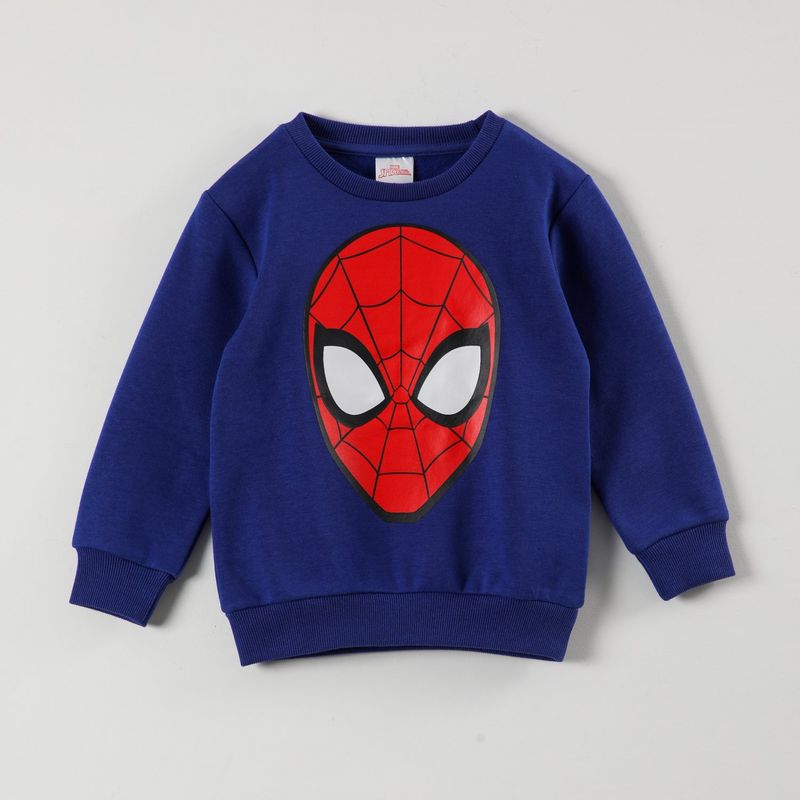 MARVEL - Poleron Niño Spiderman Mascara Azul Marvel