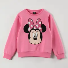 DISNEY - Poleron Niña Minnie Asombro Rosado