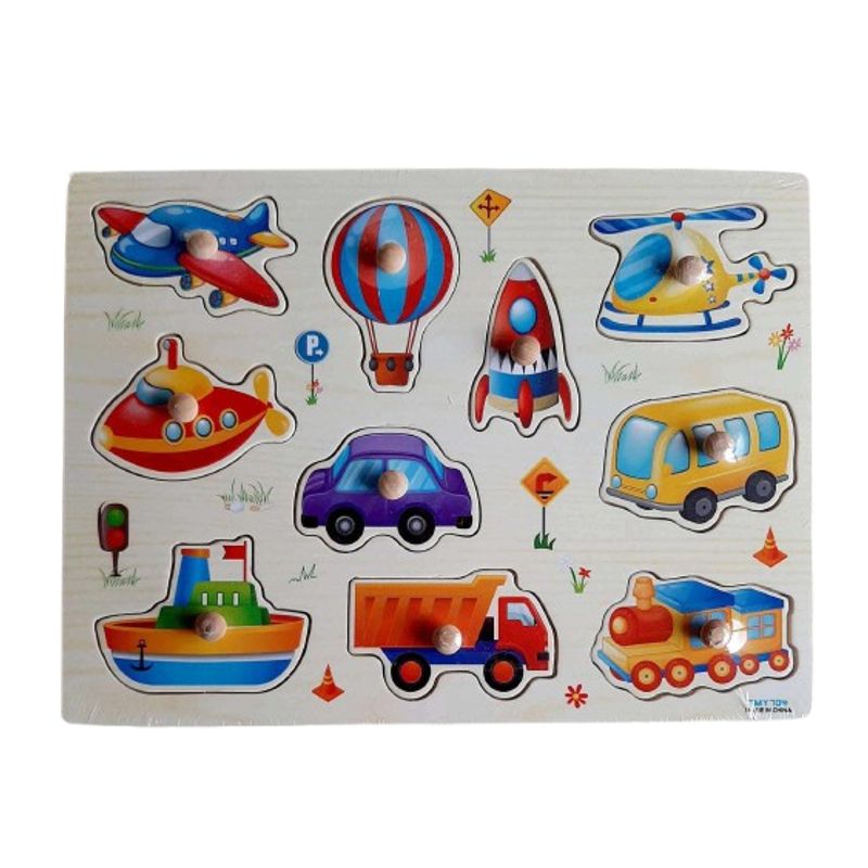 GENERICO - Set encaje didactico madera para niños