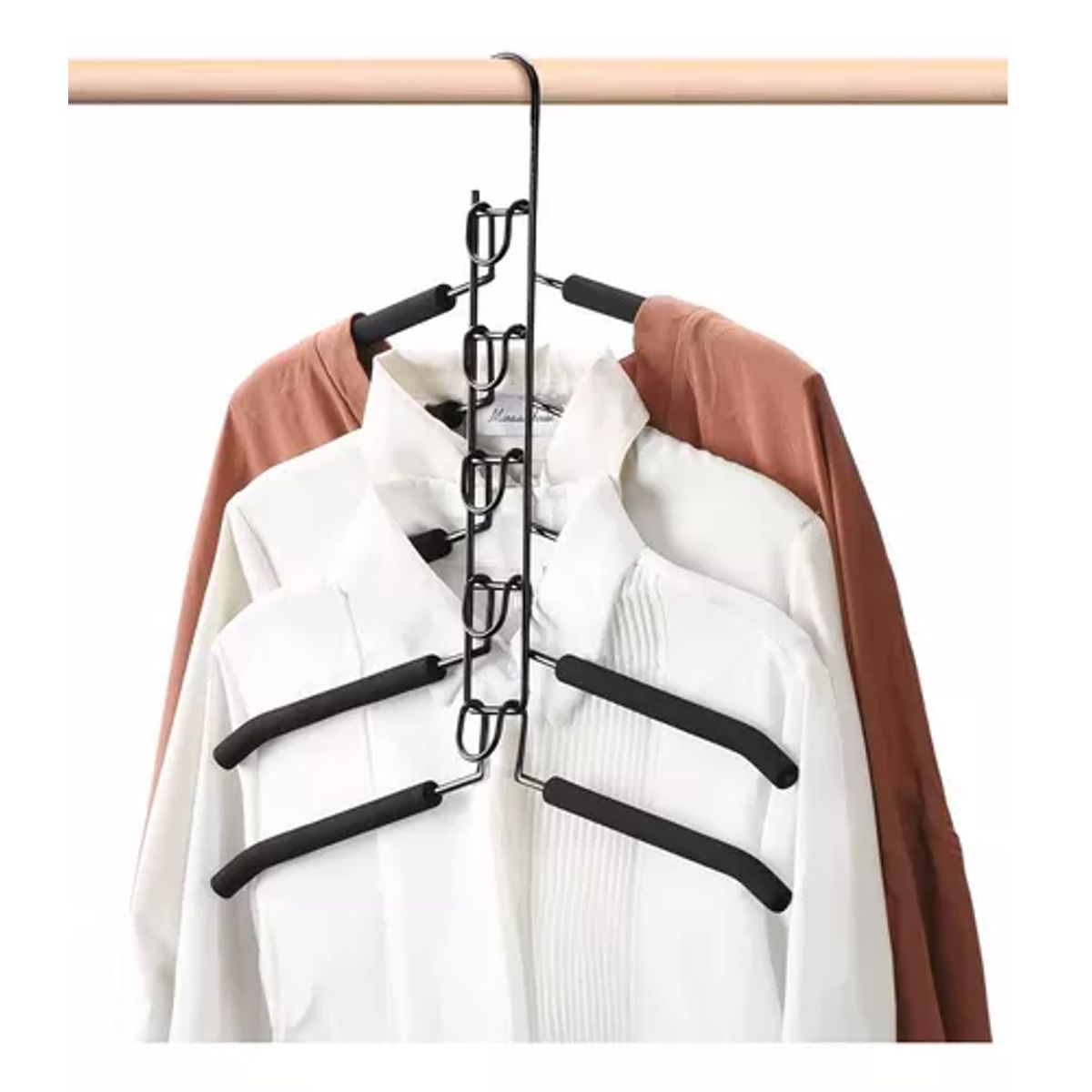GENERICO - Colgadores De Ropa Ganchos 5en1 Antideslizante