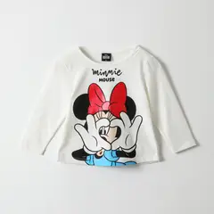 DISNEY - Polera Manga Larga Niña Minnie Love Blanco Minnie