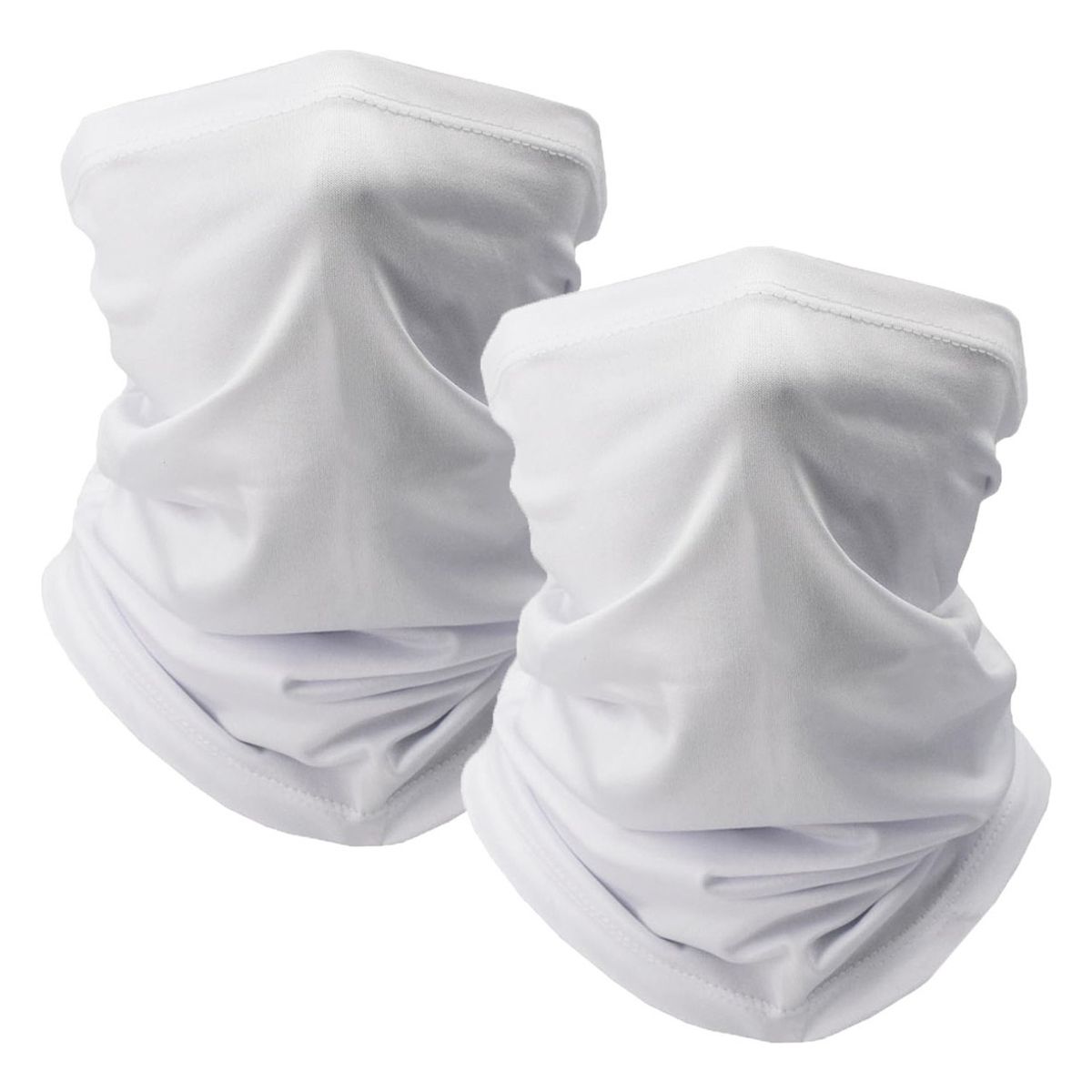 GENERICO - Máscara Solar De Verano De 2 Piezas Con Protección Uv-Blanco