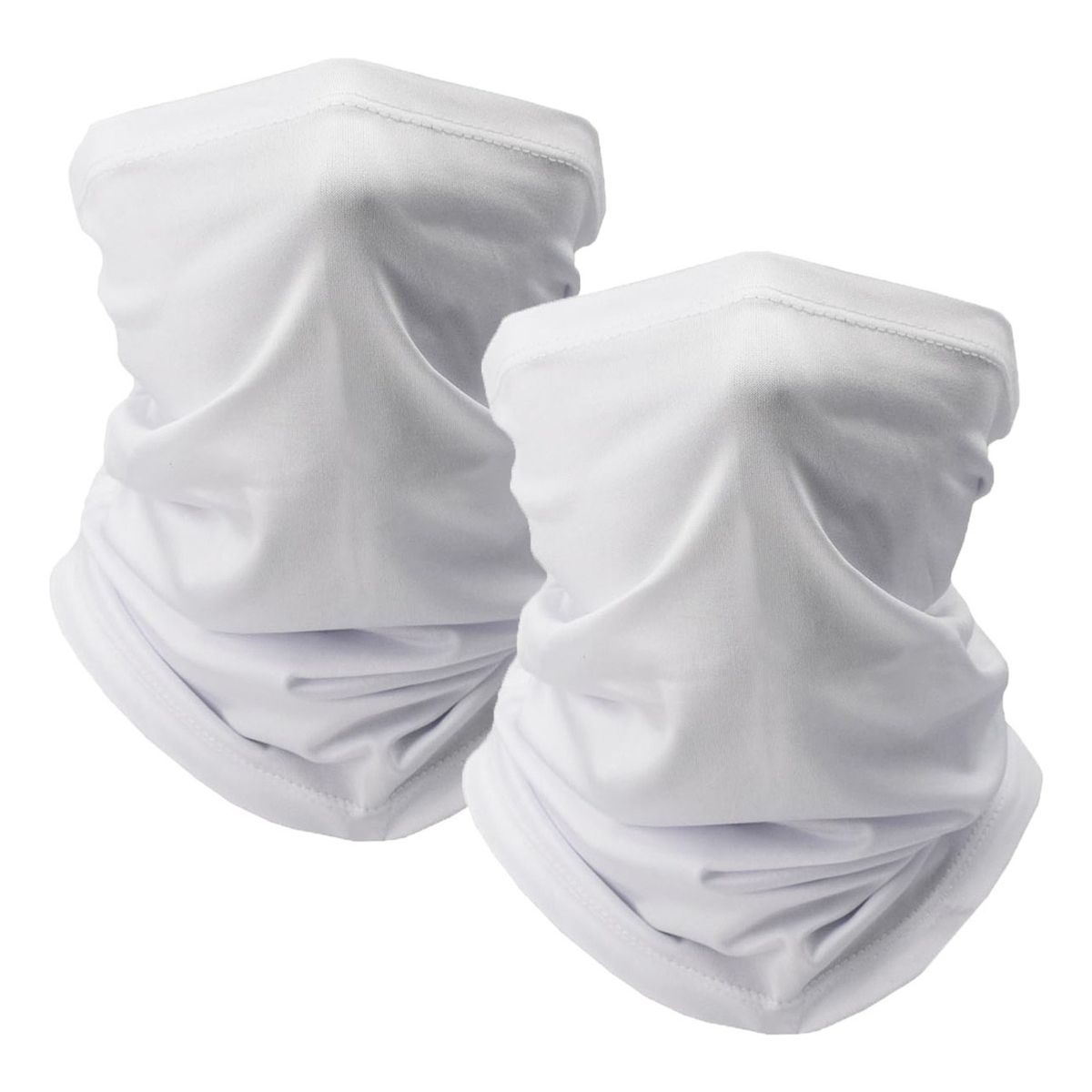 GENERICO - Máscara Solar De Verano De 2 Piezas Con Protección Uv-Blanco