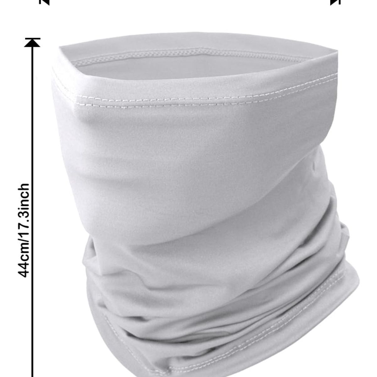 GENERICO - Máscara Solar De Verano De 2 Piezas Con Protección Uv-Blanco