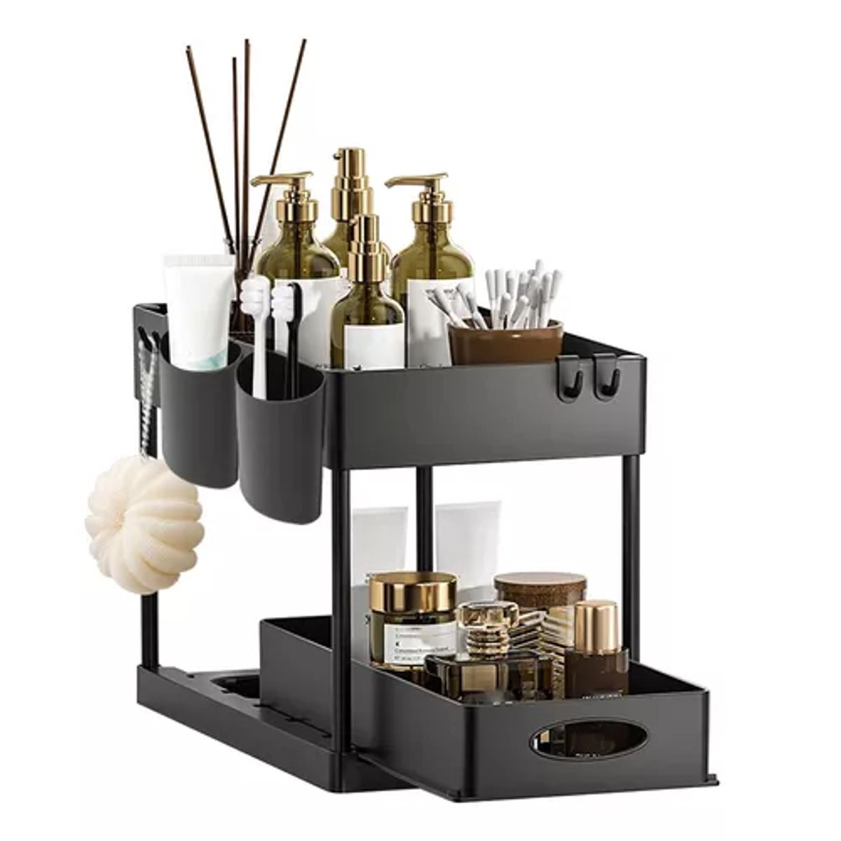 GENERICO - Estante Organizador 2 Niveles Cajones Repisas Baño Cocina