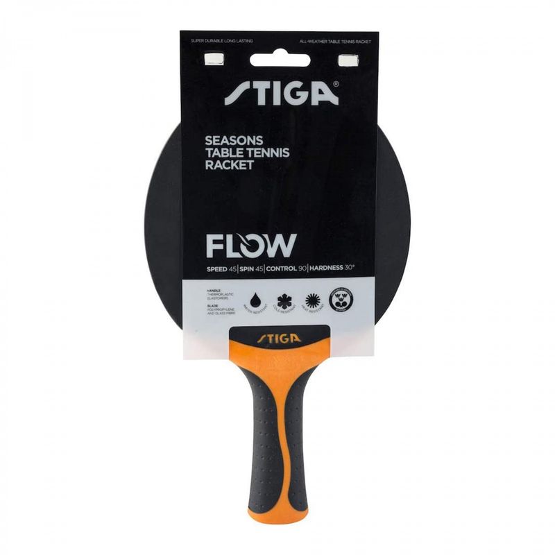 STIGA - PALETA TENIS DE MESA STIGA SEASONS FLOW NEGRO/NARANJO