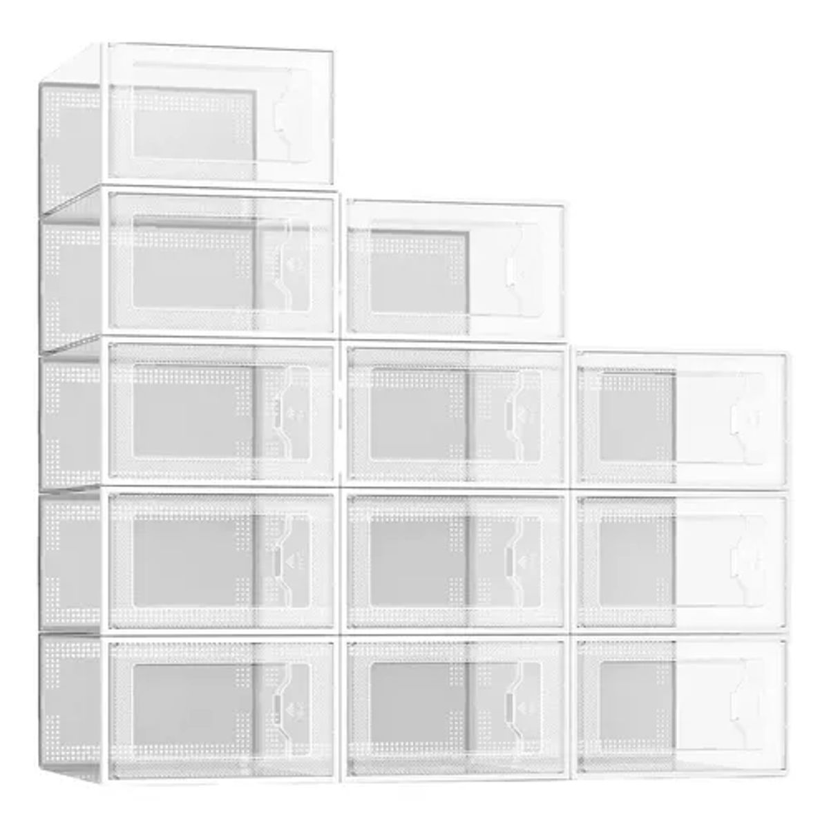 GENERICO - Caja Organizadora De Zapatos Set 4 Apilables Y Firme