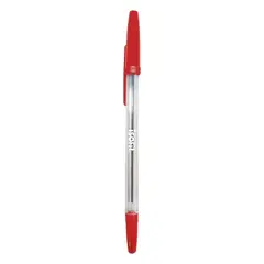 ISOFIT - Bolígrafo Lápiz Pasta 08 Mm Punta Fina Color Rojo