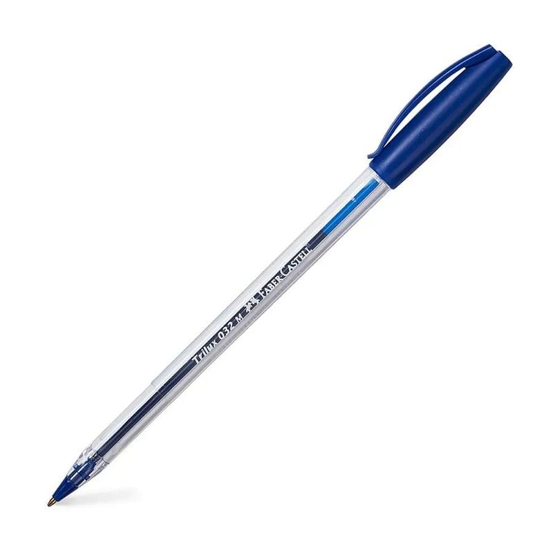 FABER-CASTELL - Bolígrafo Lápiz Pasta Trilux 032 M Azul Uni Faber Castell