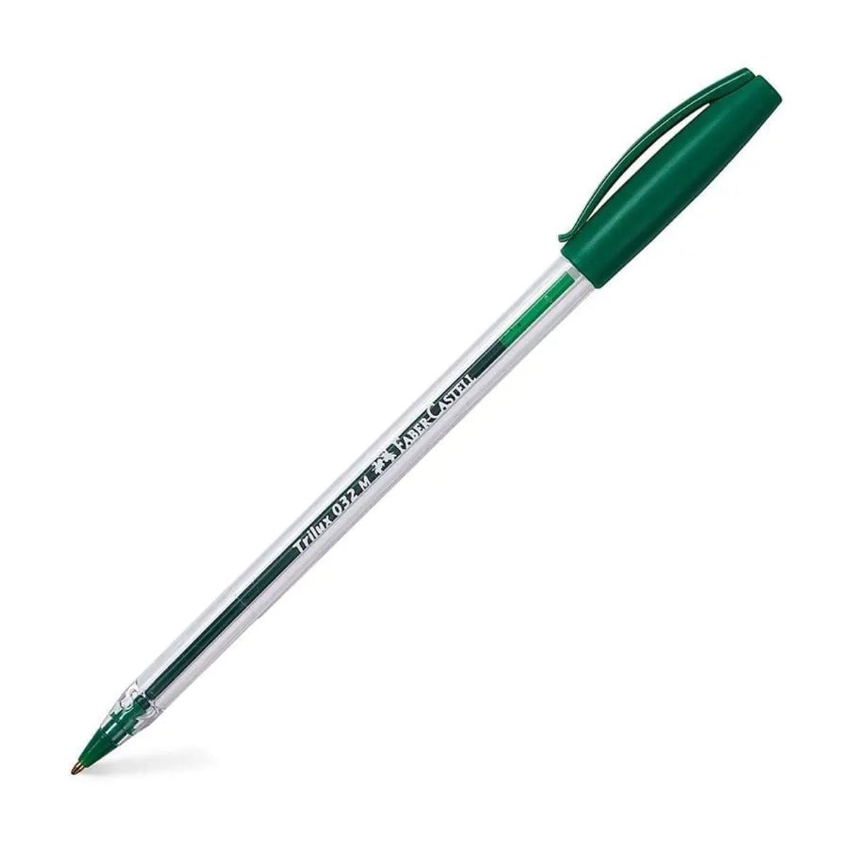 FABER-CASTELL - Bolígrafo Lápiz Pasta Trilux 032 M Verde Uni Faber Castell