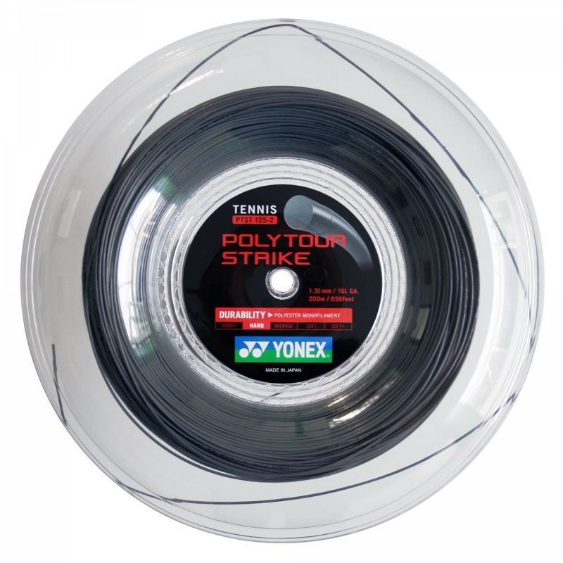 YONEX - CUERDA DE TENIS YONEX POLY TOUR STRIKE 16L/1.30MM SILVER 200