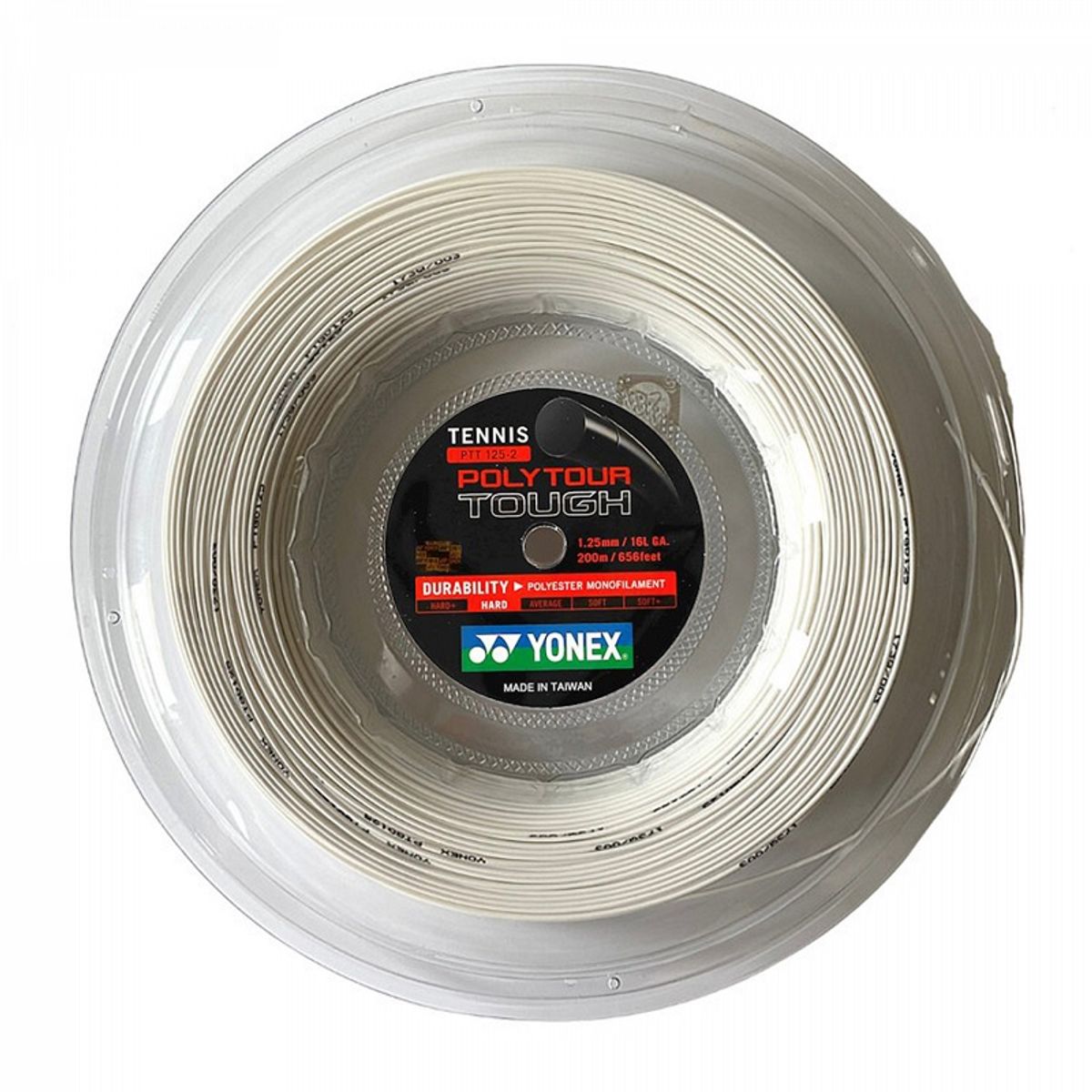YONEX - CUERDA DE TENIS YONEX POLY TOUR TOUGH 16L/1.25MM BLANCA 200