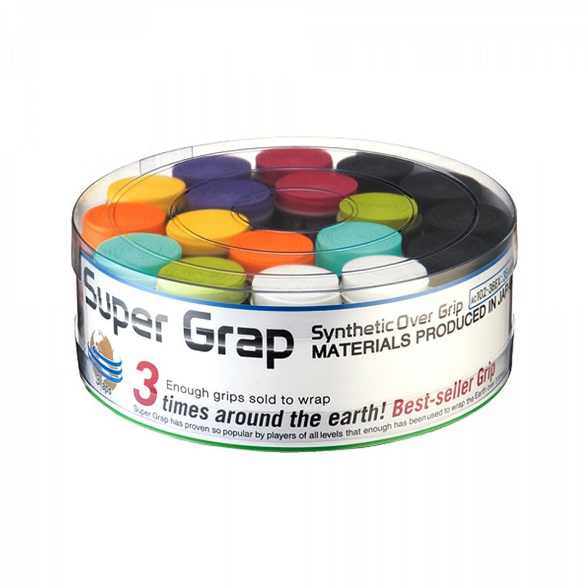 YONEX - GRIP YONEX SUPER GRAP MULTICOLOR JARRO X36