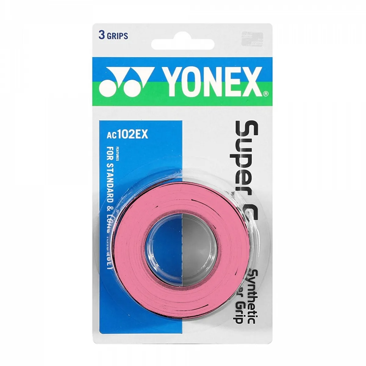 YONEX - OVERGRIP YONEX SUPER GRAP ROSA X3
