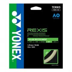 YONEX - CUERDA DE TENIS REXIS FEEL 16L/1.25MM BLANCA 12 MTS.
