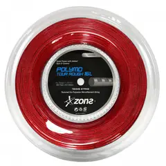ZONS - CUERDA DE TENIS POLYMO TOUR ROUGH 16L/1.25MM ROJA 200 M