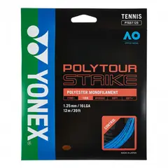 YONEX - CUERDA DE TENIS POLY TOUR STRIKE 16L/1.25MM AZUL 12 MT