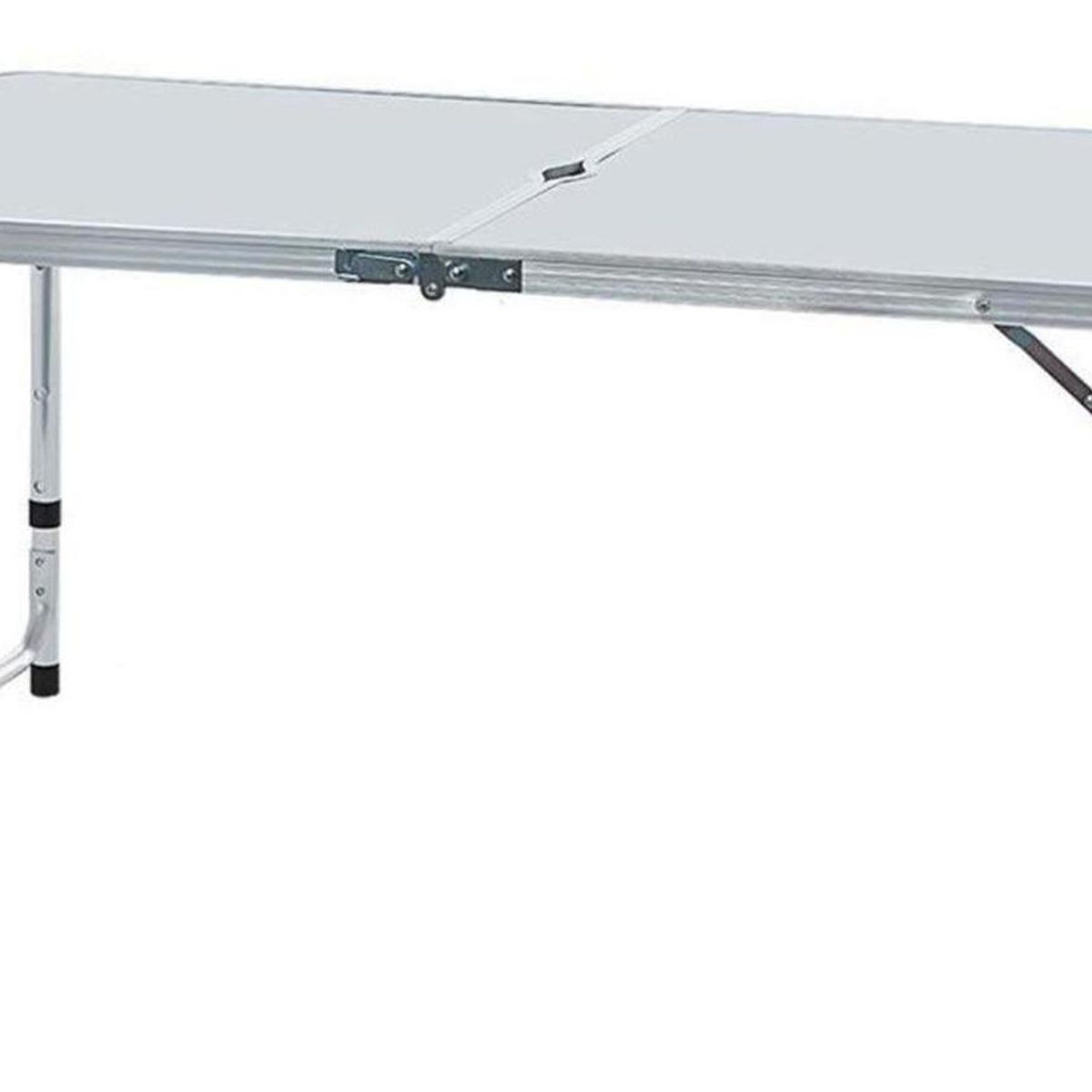 IMPORTCLICK - Mesa Camping Plegable Simple 120x60 CM 4 Sillas - Gris