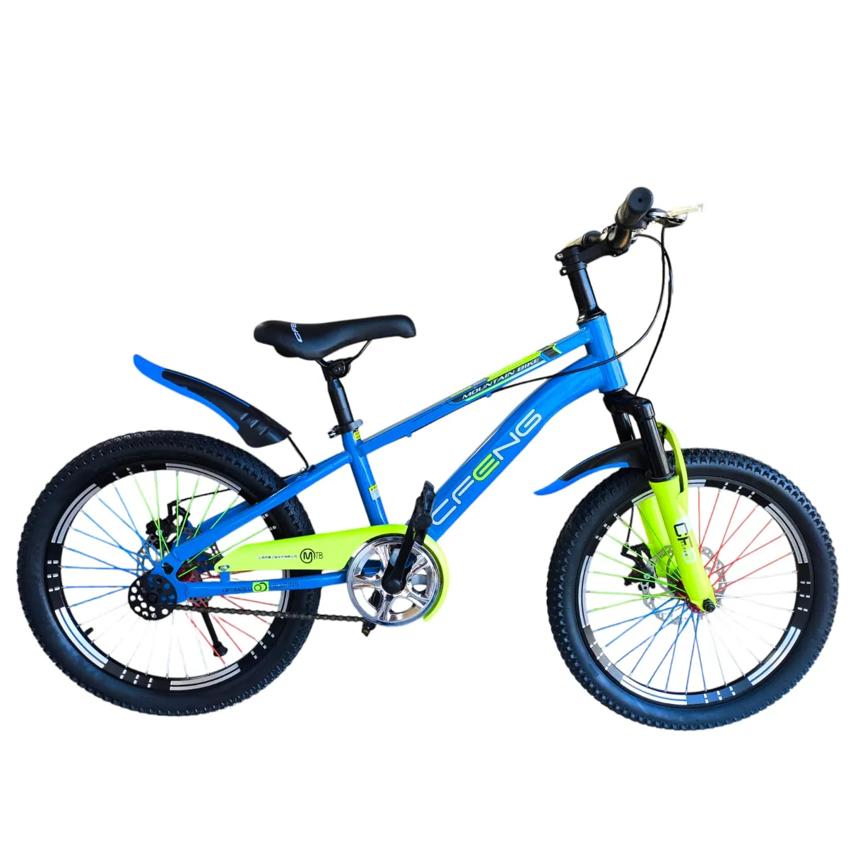 GENERICO - Bicicleta Aro 20  Cfeng Con Freno Disco Azul Amarillo