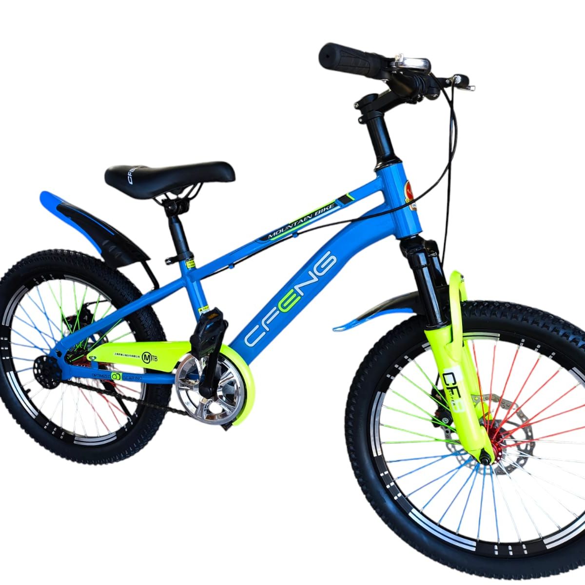 GENERICO - Bicicleta Aro 20  Cfeng Con Freno Disco Azul Amarillo