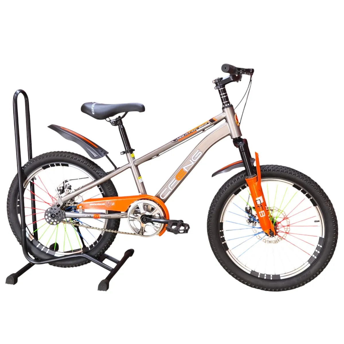 GENERICO - Bicicleta Aro 20  Cfeng Con Freno Disco Gris Naranjo