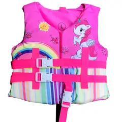 GENERICO - Chaleco Flotador Salvavidas Infantil Niña 5-10 años - Rosa