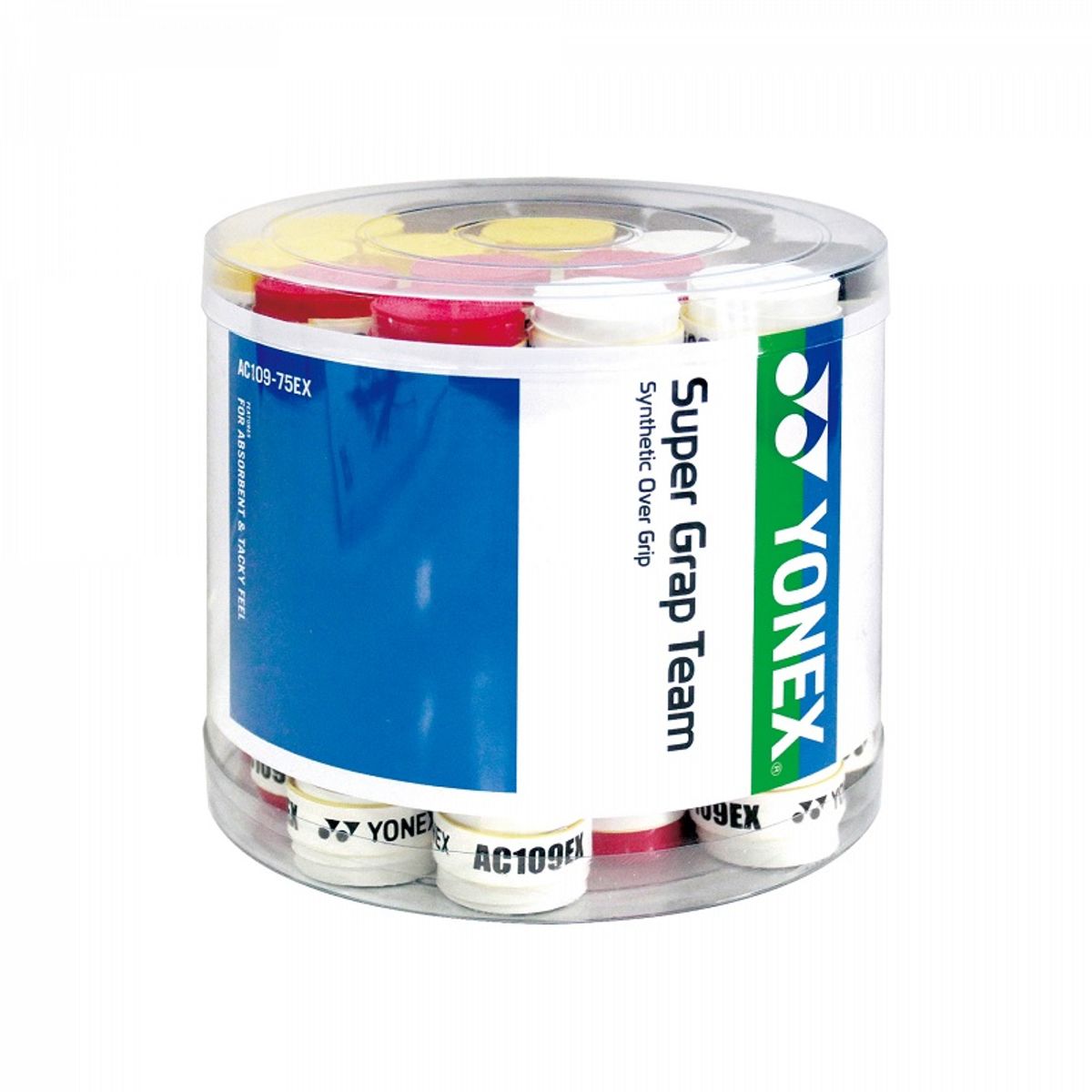 YONEX - OVERGRIP YONEX SUPER GRAP MULTICOLOR JARRO X75