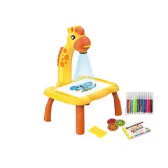 SPACEZAT - Proyector Mesa De Dibujo Para Niños Jirafa Juguete Didáctico