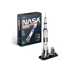 GENERICO - Nasa Cohete Saturn V Armable Puzzle 3D 136 Piezas
