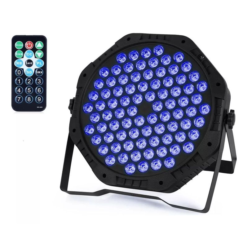 ESHOPANGIE - Foco Par Led Slim 84x3w Rgb 3 En 1 Luces De Fiesta