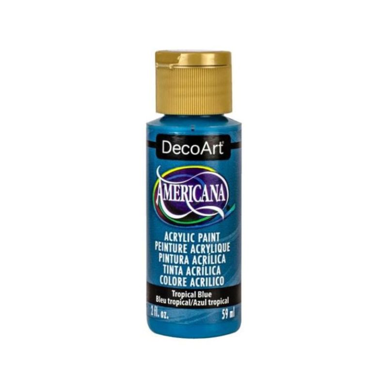 DECOART - Pintura Acrílica DecoArt Tropical Blue DA375 Turquesa 59 ml