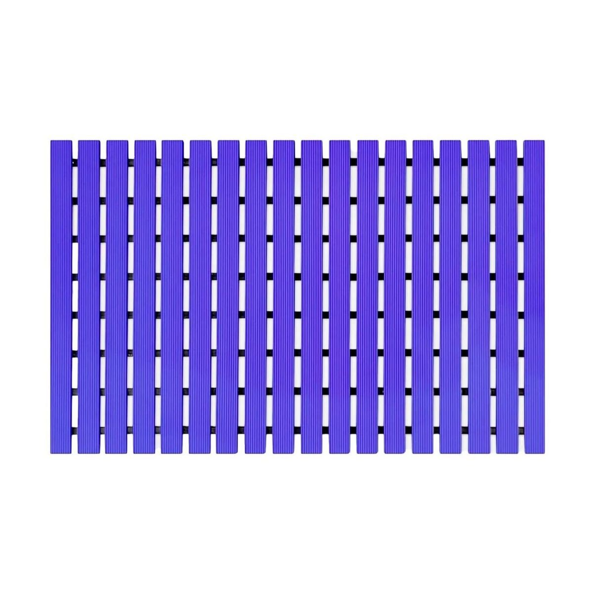 QRUBBER - Mat Piso PVC Spa y Zonas Húmedas 91 cm x 13 mts Azul Qrubber