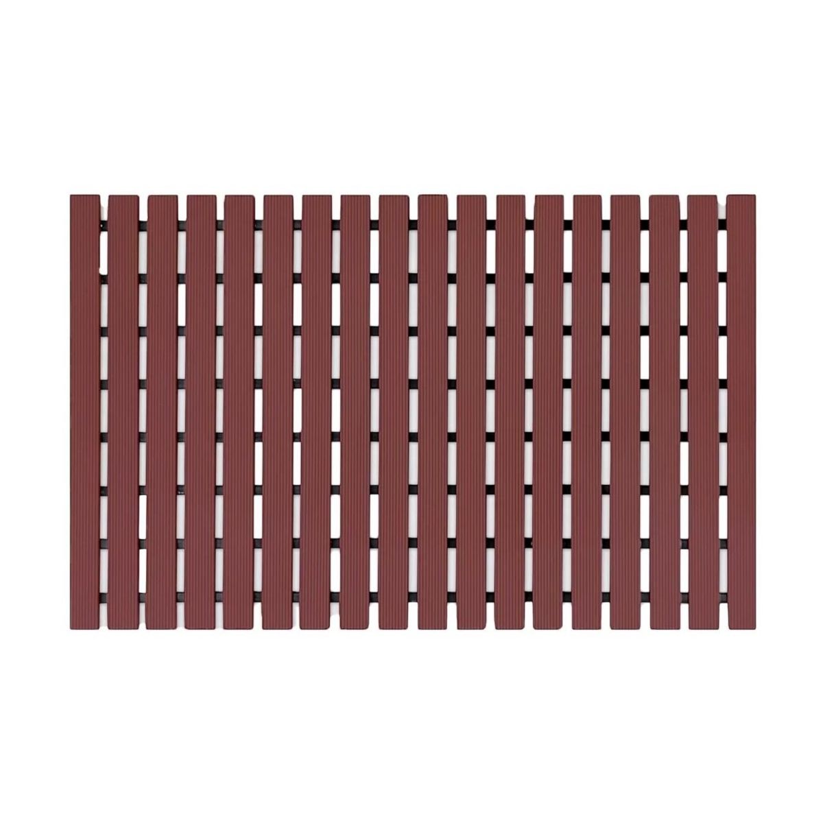 QRUBBER - Mat Piso PVC Spa y Zonas Húmedas 61 cm x 13 mts Café Qrubber