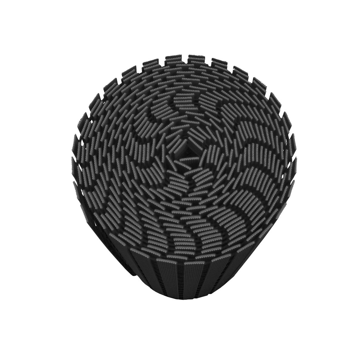 QRUBBER - Mat Piso PVC Spa y Zonas Húmedas 61cm x 13 mts Negro Qrubber