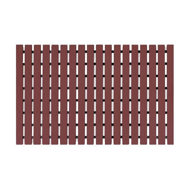 QRUBBER - Mat Piso PVC Spa y Zonas Húmedas 91 cm x 13 mts Café Qrubber